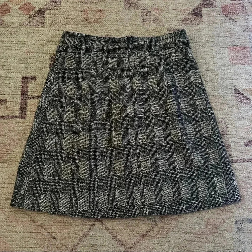 Zara Grey/blue plaid tweed style mini skirt size small - Picture 8 of 10
